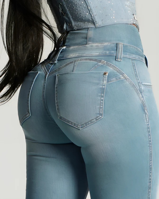 Amaris™ | Skinny jeans med hög midja och dragkedja bak - Image 3
