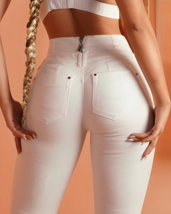 Amaris™ | Skinny jeans med hög midja och dragkedja bak - Image 5