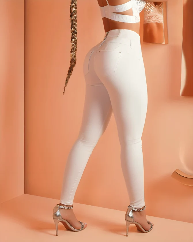 Amaris™ | Skinny jeans med hög midja och dragkedja bak - Image 6