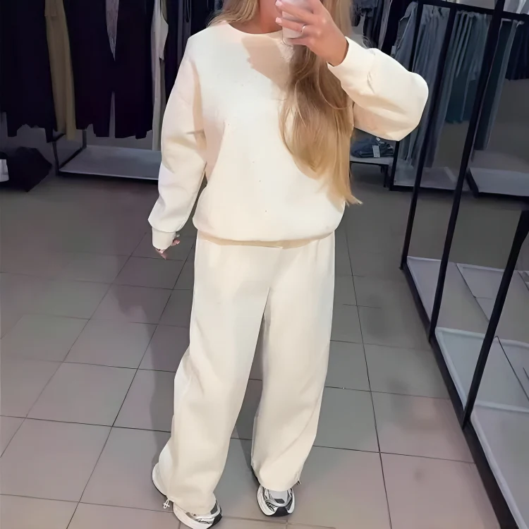 TILLFÄLLIGT 50% RABATT | Arabella™ | Glamorös träningsoverall för kvinnor med strassnitar - Image 4