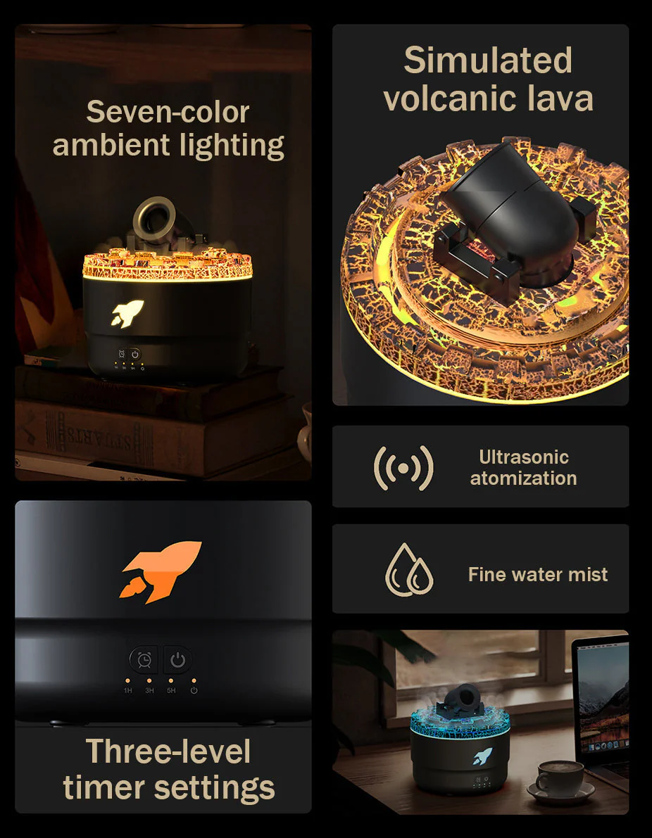 AromaBlast™ | Cannon Lava Luftfuktare Aromadiffusor - Image 2