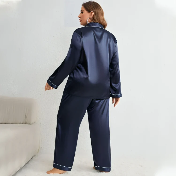 Aurelia™ | Lyxigt överdimensionerat pyjamasset i satin - Image 2