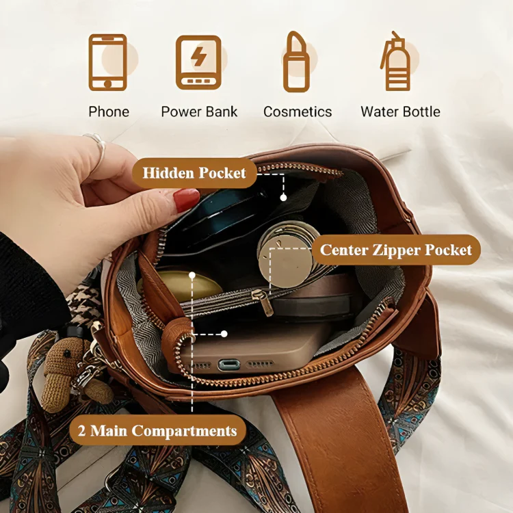BelleSac™ | Vintage crossbody-väska - Image 3