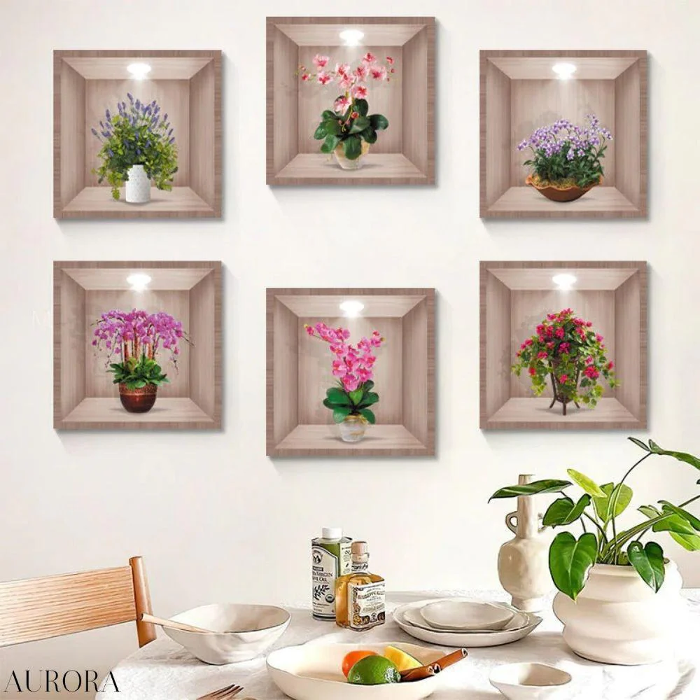 TILLFÄLLIGT 50% RABATT | BotanicaLuxe™ - 3D väggklistermärke med grön växt - Image 10