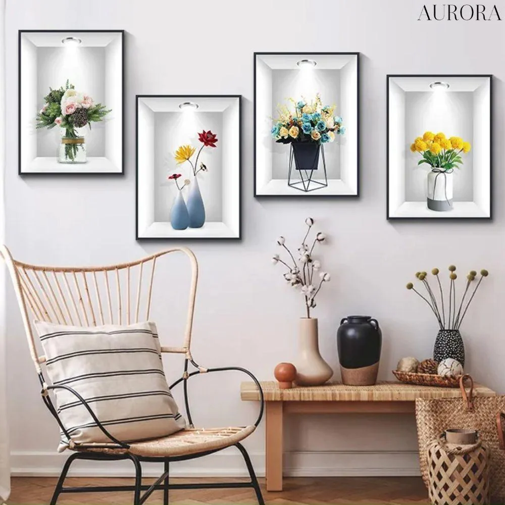 TILLFÄLLIGT 50% RABATT | BotanicaLuxe™ - 3D väggklistermärke med grön växt - Image 9