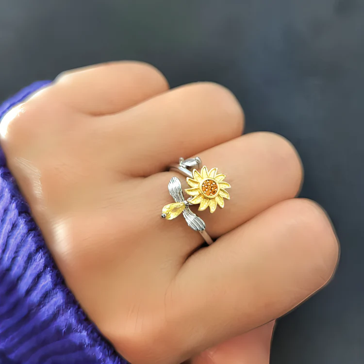CalmingBloom™ | Solros roterande anti-ångest ring - Image 3