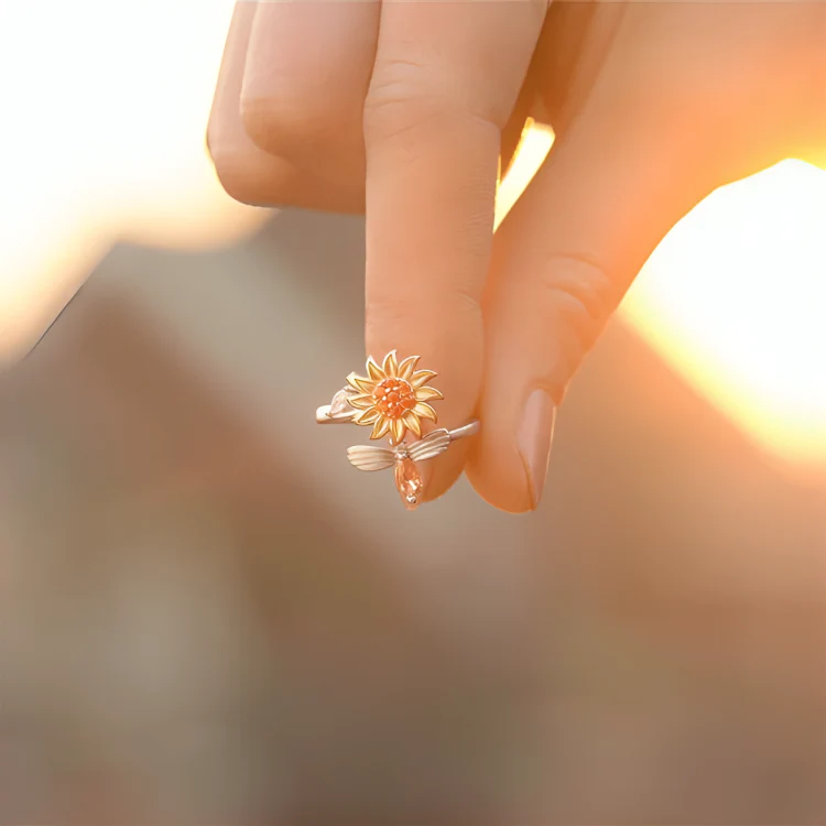 CalmingBloom™ | Solros roterande anti-ångest ring - Image 5