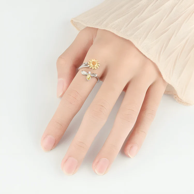 CalmingBloom™ | Solros roterande anti-ångest ring - Image 6