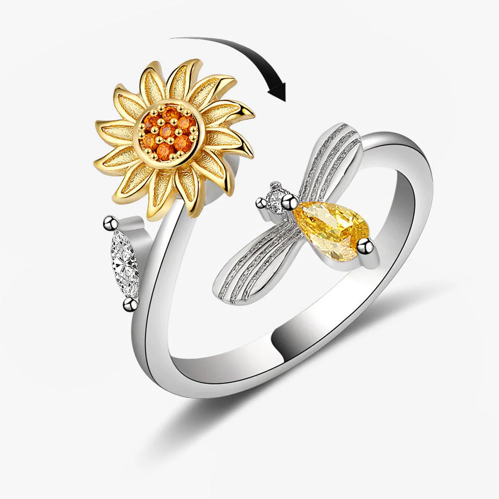 CalmingBloom™ | Solros roterande anti-ångest ring - Image 8
