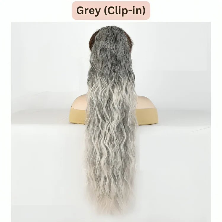 TILLFÄLLIGT 50% RABATT | ClipCurls™ | Lockig hårförlängning med hästsvans - Image 6
