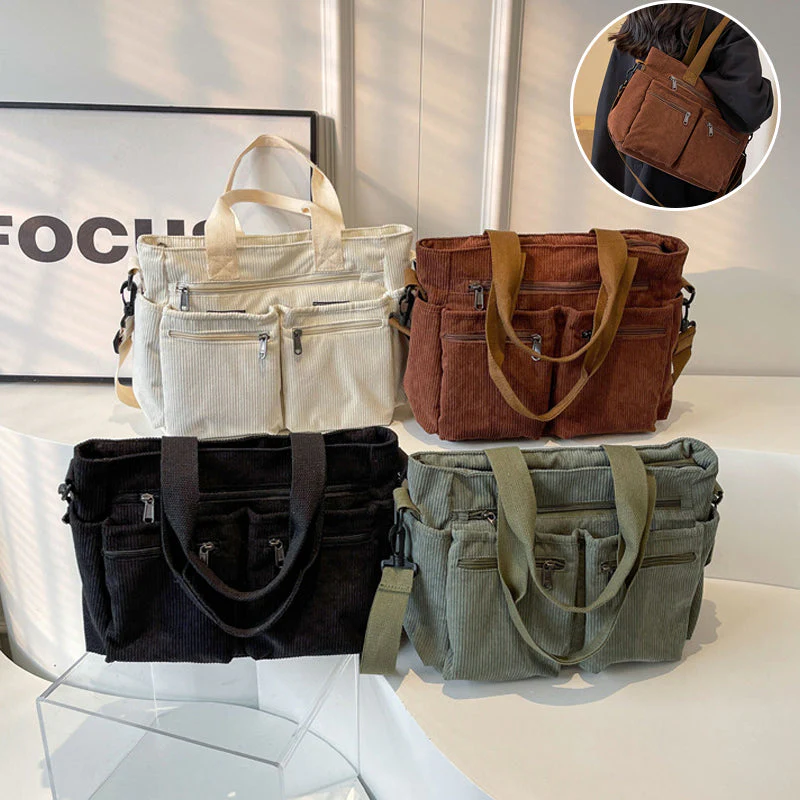 CordyBag™ | Stor Corduroyväska - Image 11