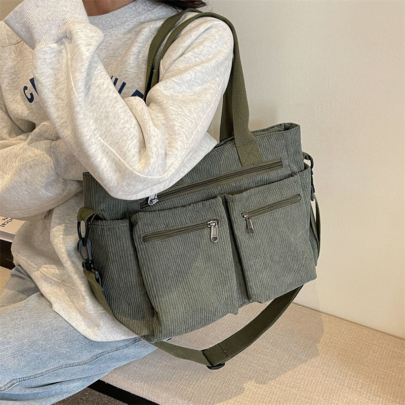 CordyBag™ | Stor Corduroyväska - Image 4