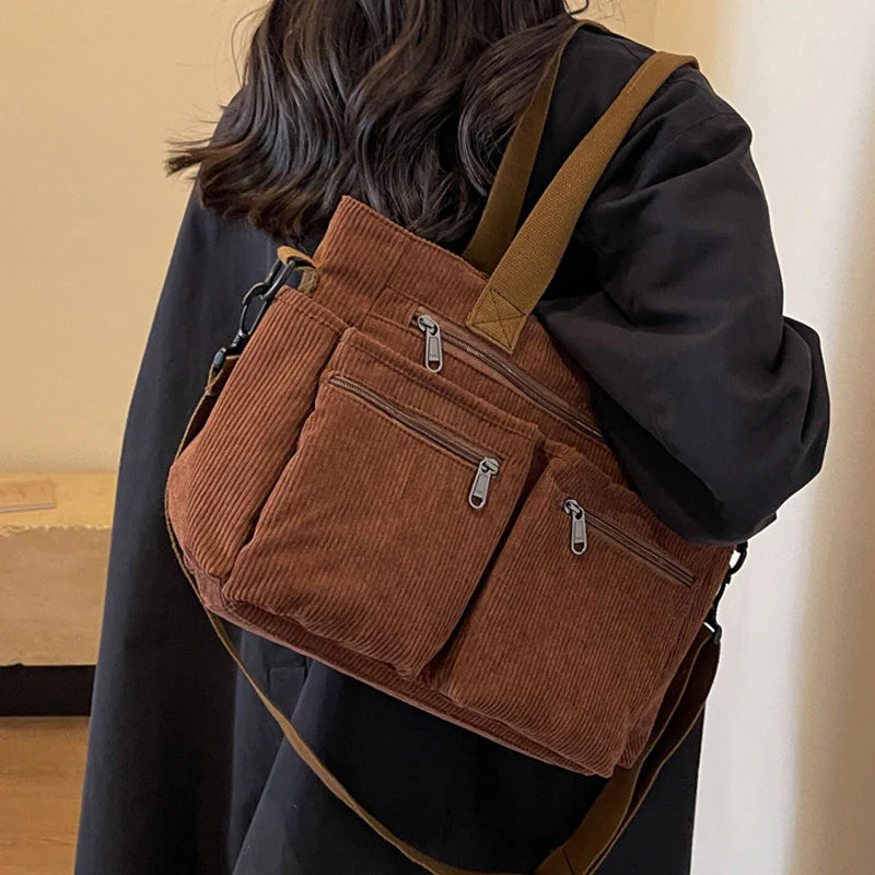 CordyBag™ | Stor Corduroyväska - Image 7