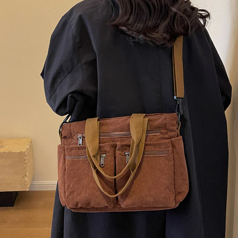 CordyBag™ | Stor Corduroyväska - Image 8