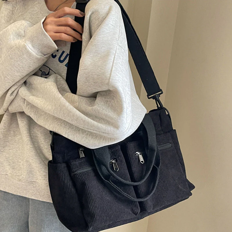 CordyBag™ | Stor Corduroyväska - Image 9