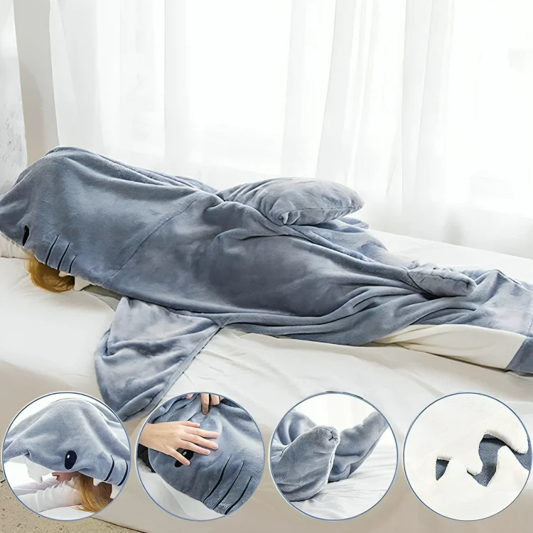 CozyFin™ | Sharkie mysig och bäras av filt - Image 3