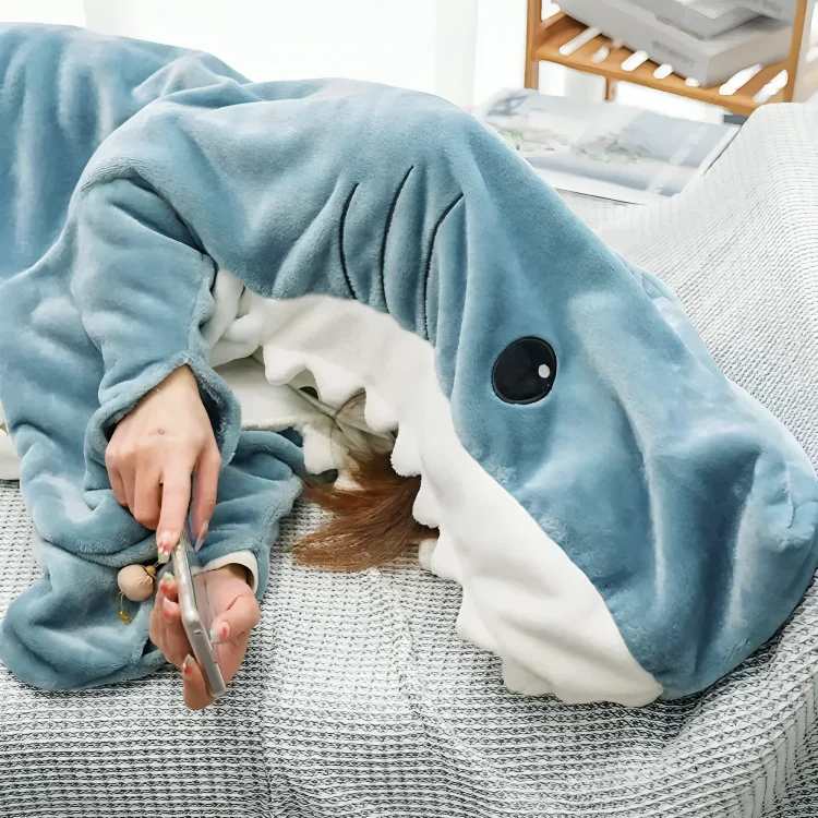CozyFin™ | Sharkie mysig och bäras av filt - Image 5