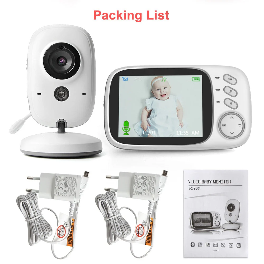 CradleView™ | Trådlös babymonitor med LCD-display och 2-vägs ljudsamtal - Image 8