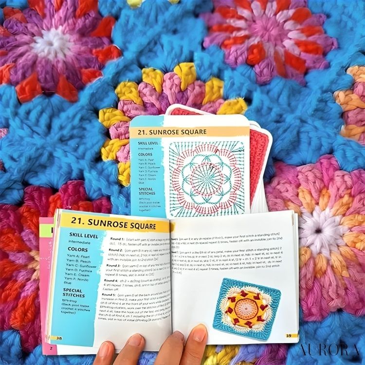 TILLFÄLLIGT 50% RABATT | CrochetDeck™ | Broderigarn stickmönster kort set - Image 4