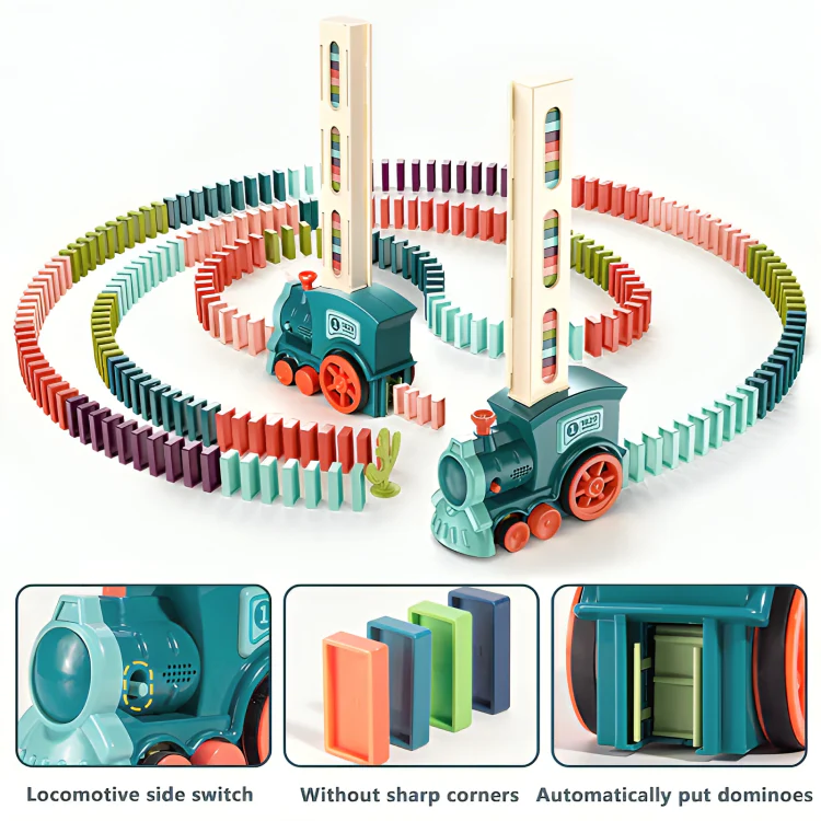 TILLFÄLLIGT 50% RABATT | DominoExpress™ | Domino-tågset för barn - Image 5