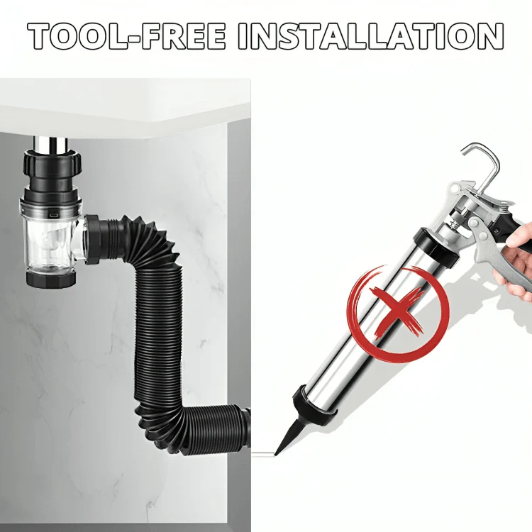 DrainPro™ | Luktfritt teleskopiskt avloppsrör - Image 7
