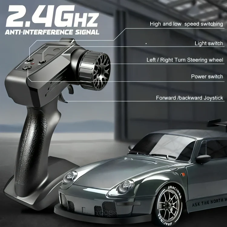 TILLFÄLLIGT 50% RABATT | DriftForce™ | Mini RC Porsche 911 bil - Image 4