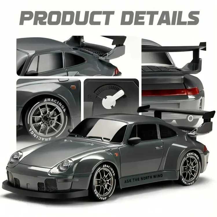 TILLFÄLLIGT 50% RABATT | DriftForce™ | Mini RC Porsche 911 bil - Image 5