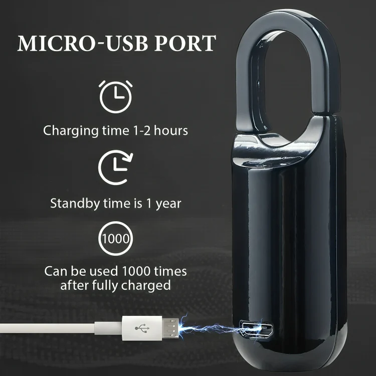 TILLFÄLLIGT 50% RABATT | EvoLock™ | Biometriskt minihänglås - Image 4