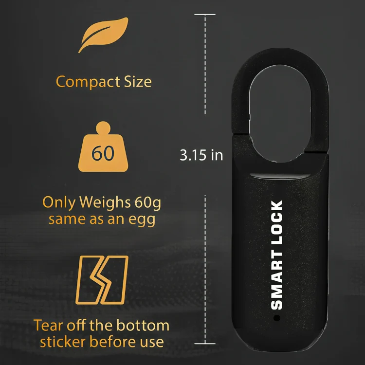 TILLFÄLLIGT 50% RABATT | EvoLock™ | Biometriskt minihänglås - Image 5