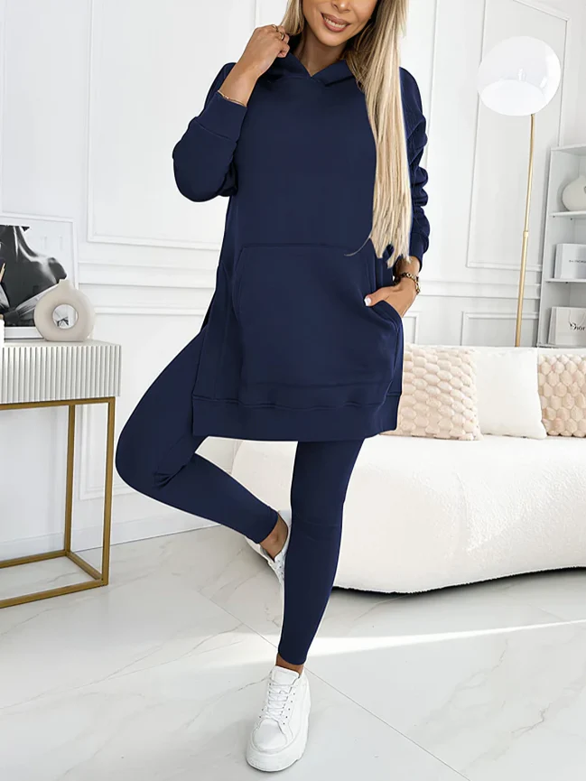 TILLFÄLLIGT 50% RABATT | Fiorella™ | Chic huvtröja och leggings 2-delat set - Image 14