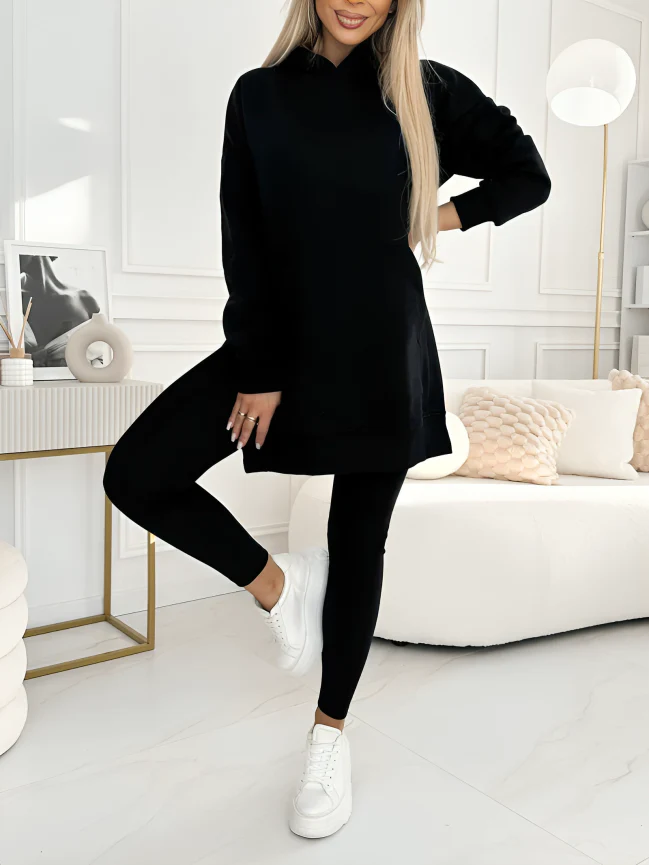 TILLFÄLLIGT 50% RABATT | Fiorella™ | Chic huvtröja och leggings 2-delat set - Image 5