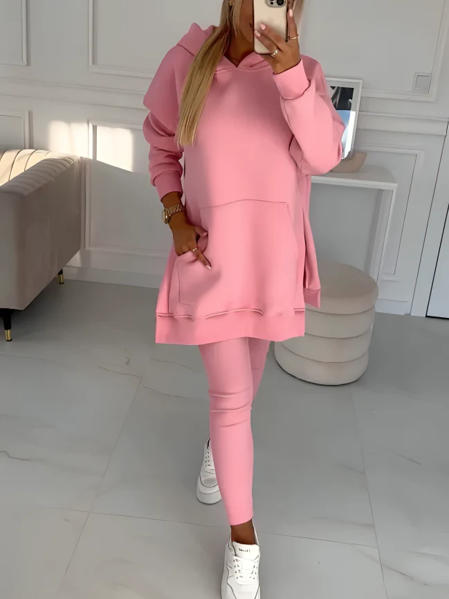 TILLFÄLLIGT 50% RABATT | Fiorella™ | Chic huvtröja och leggings 2-delat set - Image 6