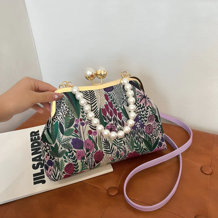 FleurLuxe™ | Vintage blomsterbroderad handväska - Image 3