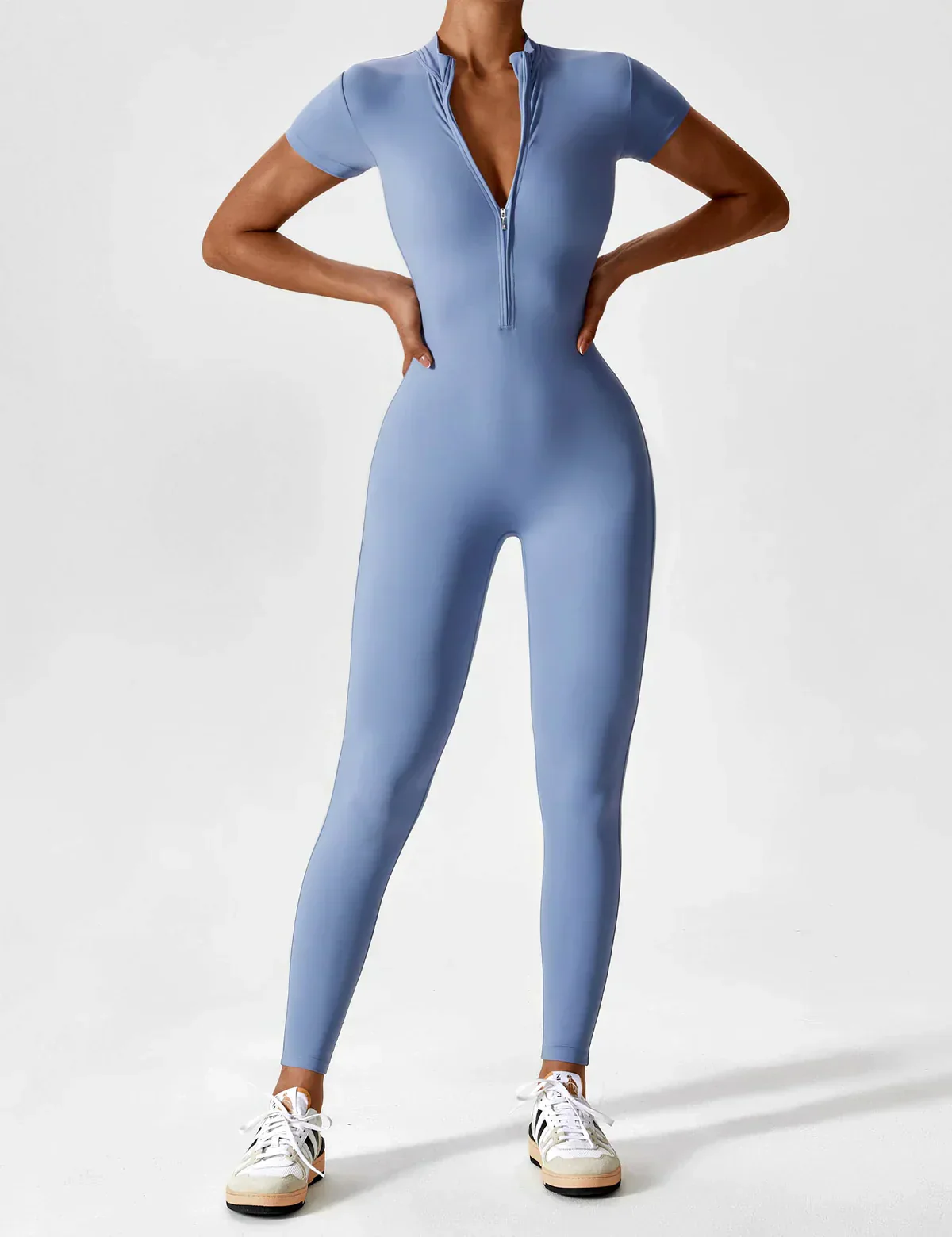 FlexiSuit™ | Yoga träningsoverall med dragkedja - Image 14