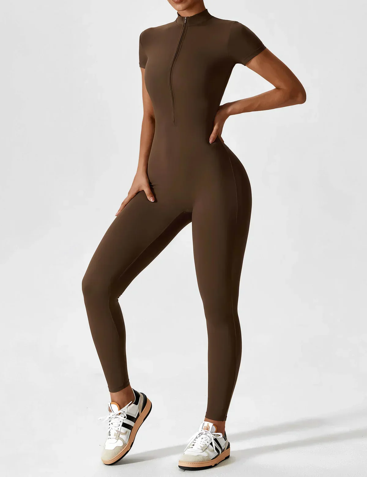 FlexiSuit™ | Yoga träningsoverall med dragkedja - Image 8