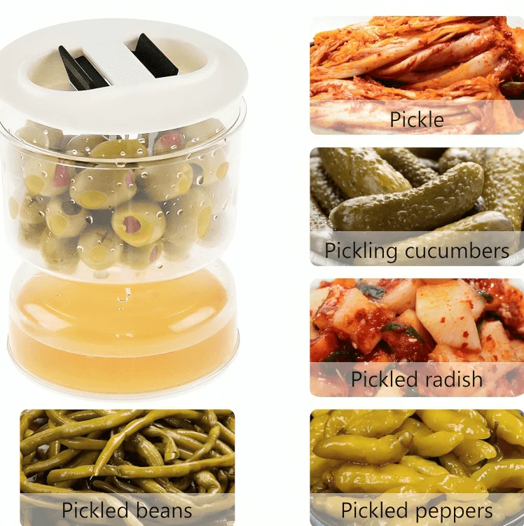 TILLFÄLLIGT 50% RABATT | FlipJar™ | Gurk- Och Olivburk Med Sil - Image 3