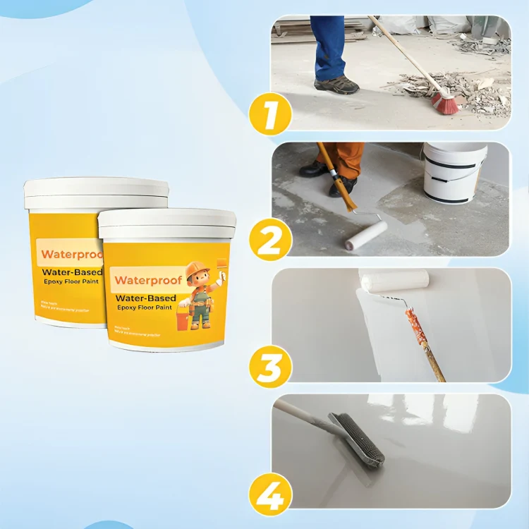 FloorArmor™ | Vattentät vattenbaserad epoxigolvfärg - Image 5