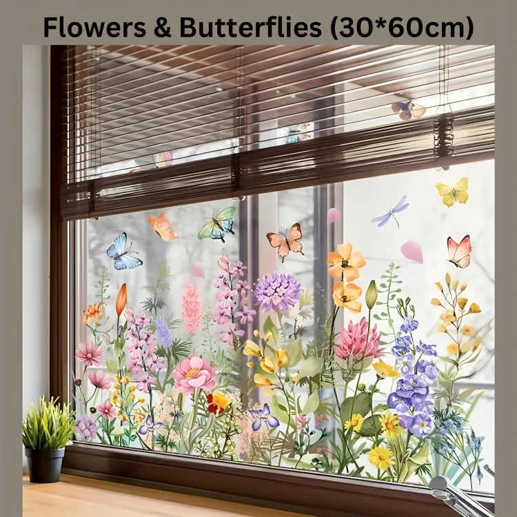 FloraShade™ | Blomstermönster fönsterklistermärke - Image 8