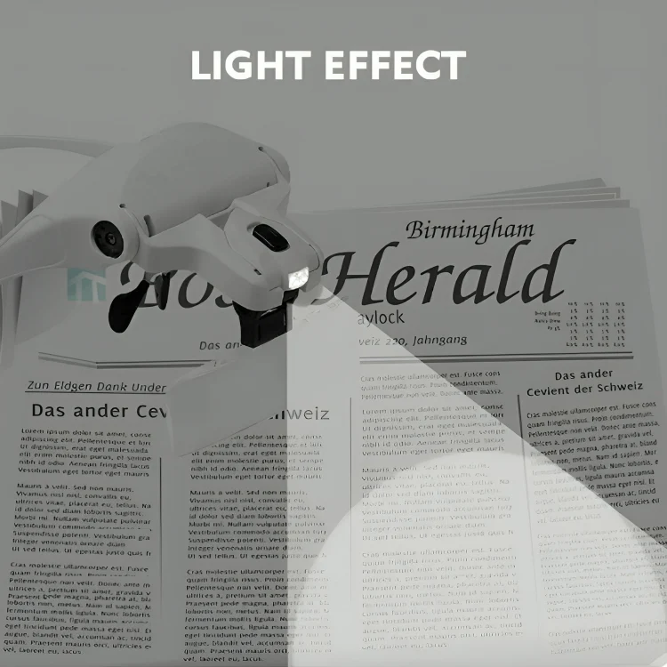 FocusLens™ | Förstoringsglas pannband med LED-lampa - Image 2