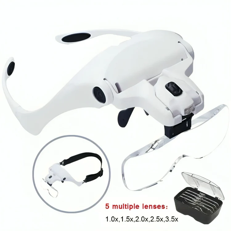 FocusLens™ | Förstoringsglas pannband med LED-lampa - Image 6