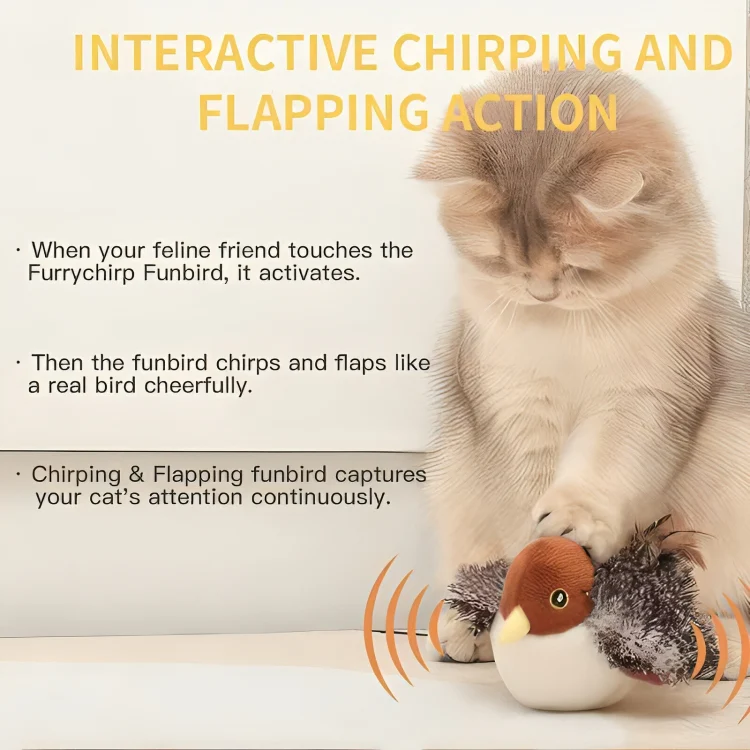 1 + 1 GRATIS IDAG | FuzzyTweet™ | Interaktiv kattleksak - Image 2