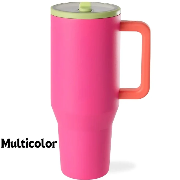 HydroMax™ | 40-oz isolerad drickmugg med handtag och nedfällbart gummisugrör - Image 10