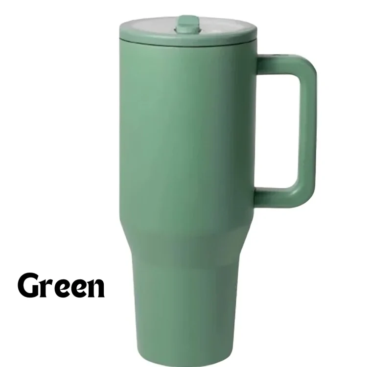 HydroMax™ | 40-oz isolerad drickmugg med handtag och nedfällbart gummisugrör - Image 16