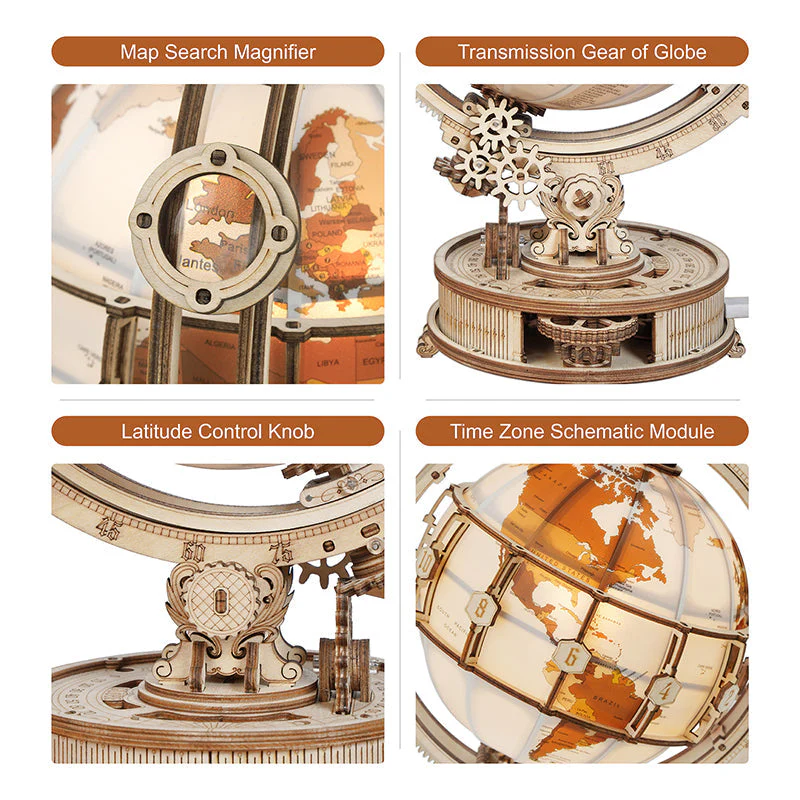 TILLFÄLLIGT 50% RABATT | IllumiGlobe™ | Glödande 3D-glob pussel lampa - Image 3