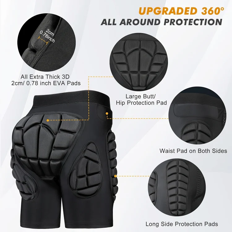 TILLFÄLLIGT 50% RABATT | ImpactGuard™ | Höft- och rumpvadderade skyddsshorts - Image 4