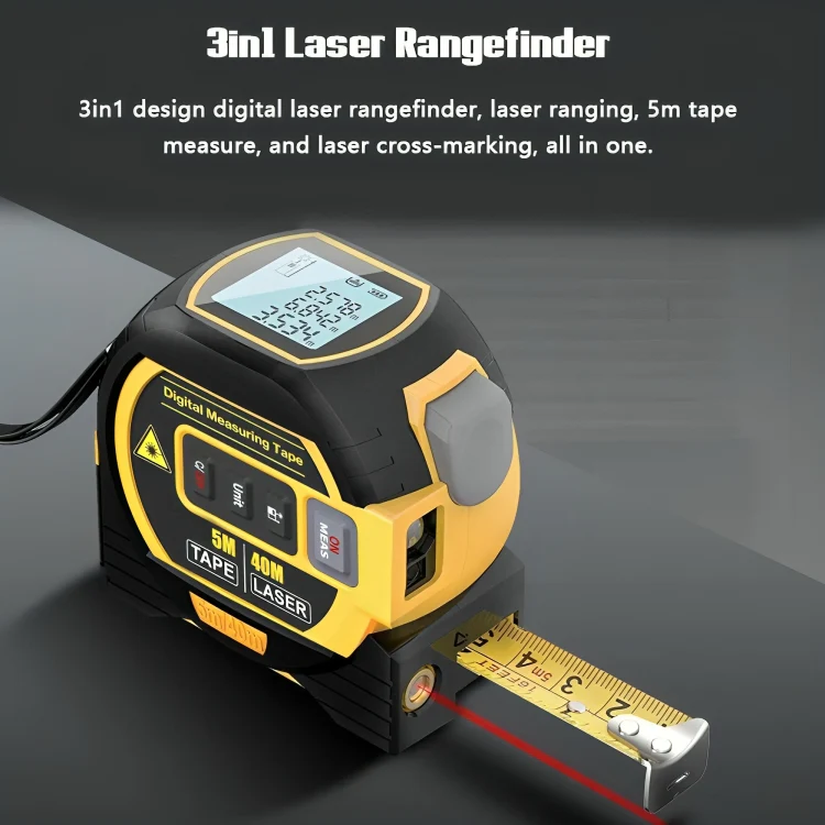 TILLFÄLLIGT 50% RABATT | InfraTape™ | 3-i-1 Precisionslaser-måttband - Image 2