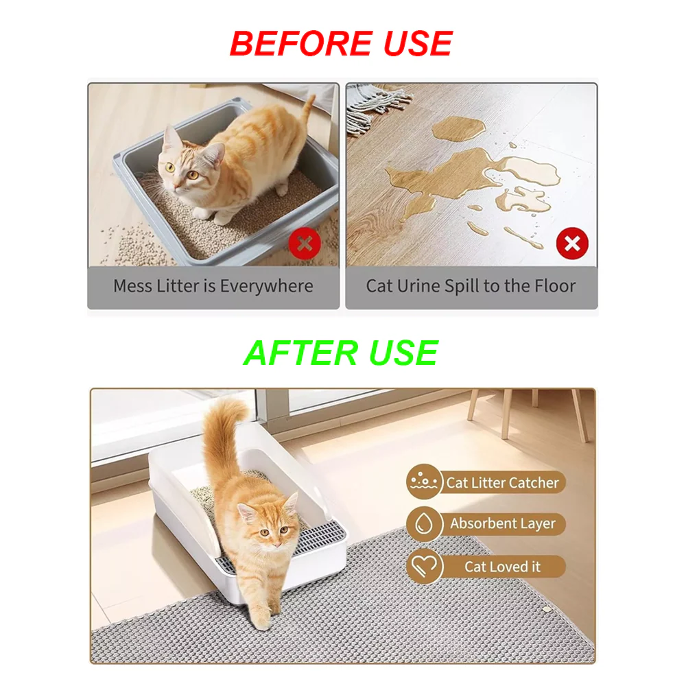 TILLFÄLLIGT 50% RABATT | LitterCatcher™ | Kattsandsmatta - Image 3