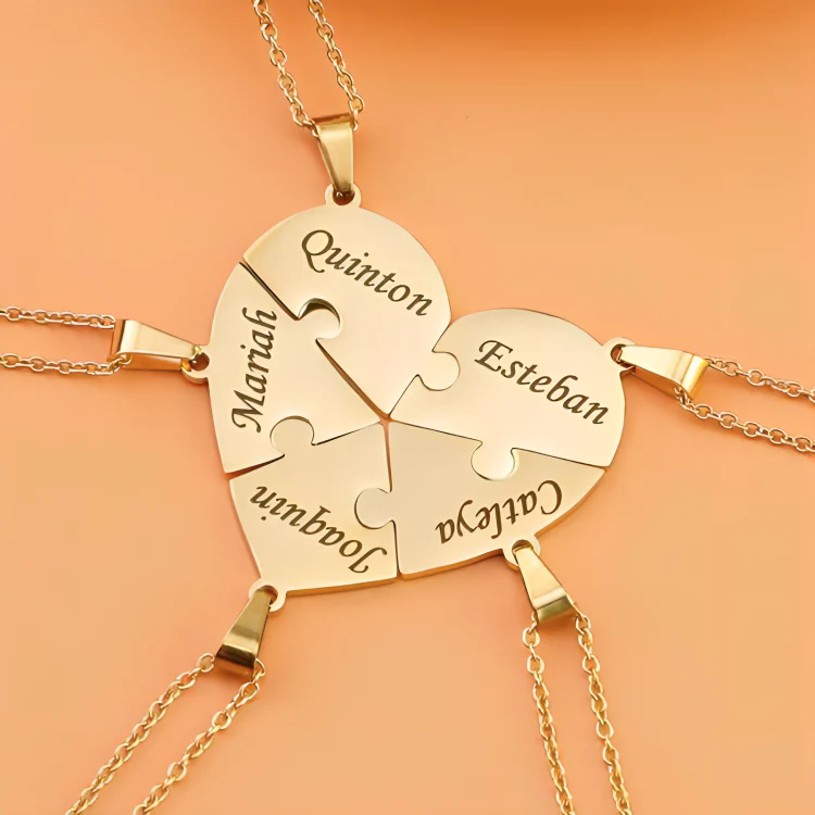 LoveFragment™ | Personligt hjärtpusselhalsband - Image 10