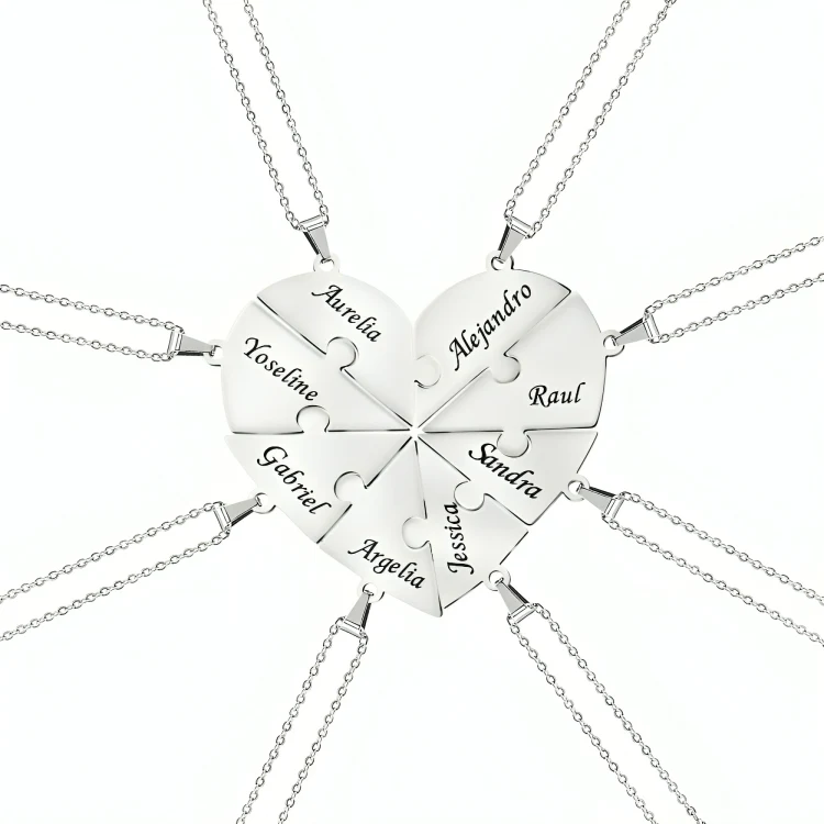 LoveFragment™ | Personligt hjärtpusselhalsband - Image 11