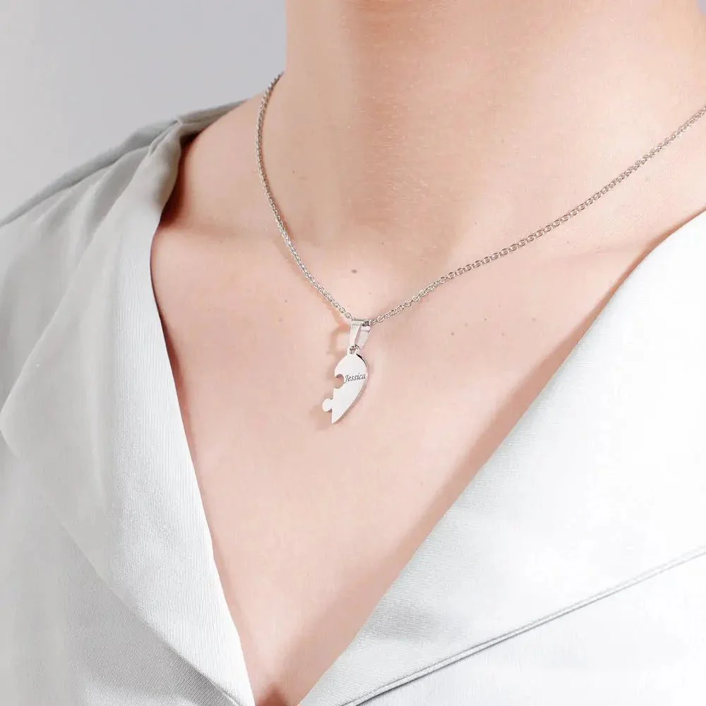 LoveFragment™ | Personligt hjärtpusselhalsband - Image 3
